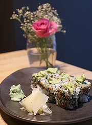 California Ziegenkäse, Matcha Grüntee und Bergamotte (©Foto Martin Schmitz)